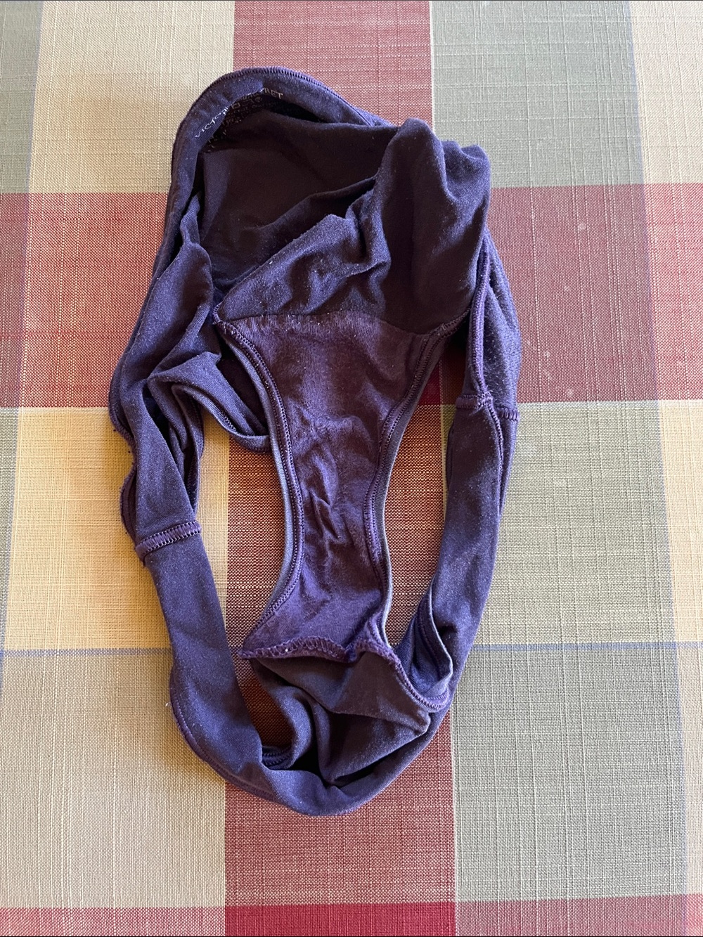 Vintage Victoria's Secret Deep Purple Hiphugger Briefs size med - Picture 4 of 4